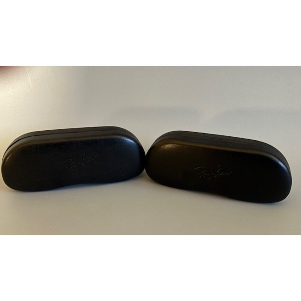 Lot of 2 Ray-Ban Black Hard Eyeglasses/Sunglasses Clamshell Cases - Picture 2 of 15